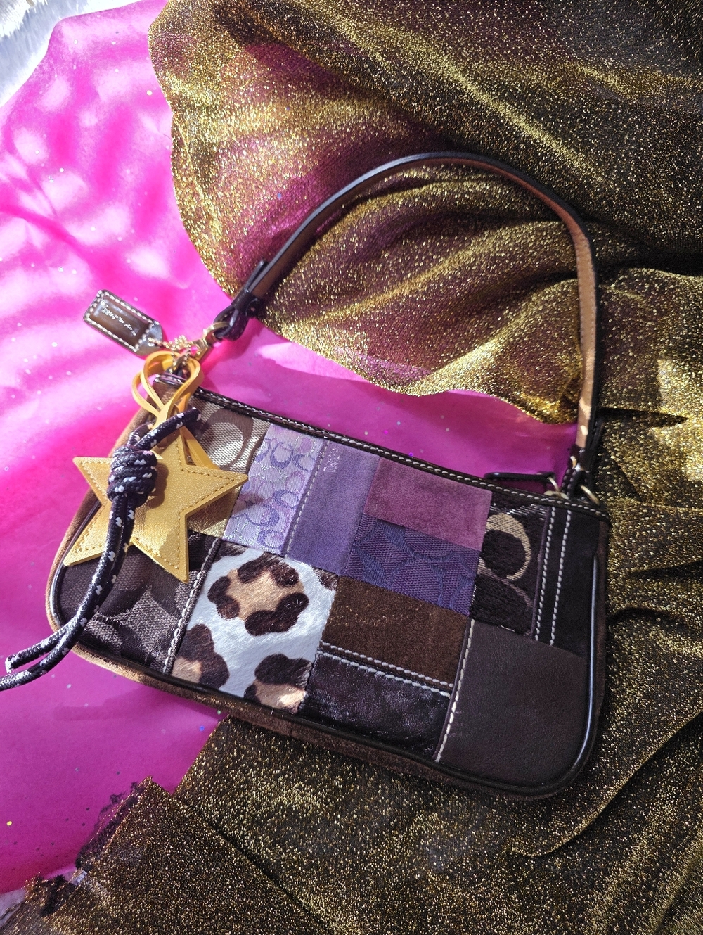Coach Y2k 2005 Patchwork Shoulder Bag